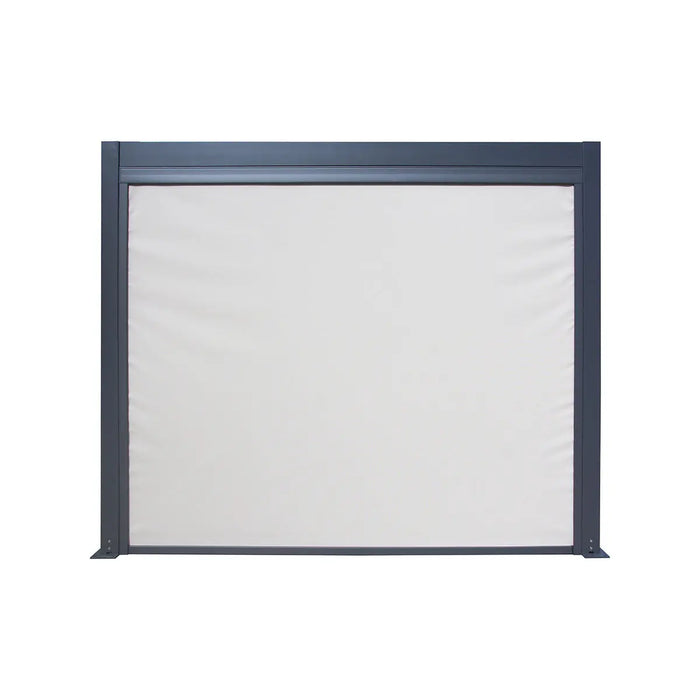 10′ × 20′ (3 × 5.8 m) Aluminum Louver Roof Slatted Pergola with Motorized Retractable Side Screens, TMG-LPG21-PRO TMG Industrial