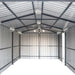 Pro Series 3 x 6 m Metal Garage Shed with Double Front Doors and Side Entry Door, 2.4 m Peak Height TMG-MS1020B TMG Industrial Australia