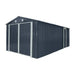 Pro Series 3 x 6 m Metal Garage Shed with Double Front Doors and Side Entry Door, 2.4 m Peak Height TMG-MS1020B TMG Industrial Australia