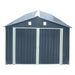 Pro Series 3 x 6 m Metal Garage Shed with Double Front Doors and Side Entry Door, 2.4 m Peak Height TMG-MS1020B TMG Industrial Australia