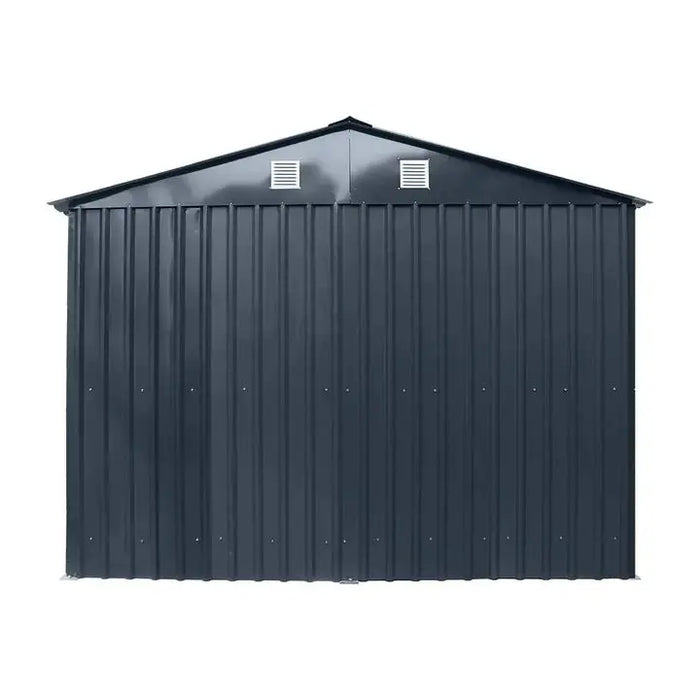 Pro Series 3 x 6 m Metal Garage Shed with Double Front Doors and Side Entry Door, 2.4 m Peak Height TMG-MS1020B TMG Industrial Australia