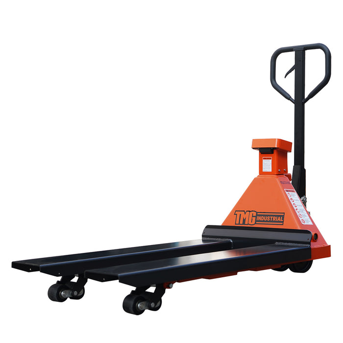 TMG-FPJ110S 11000 lb heavy duty scale pallet jack with 48" forks and 2" LCD display
