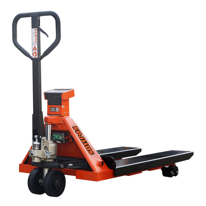 TMG-FPJ110S 11000 lb heavy duty scale pallet jack with 48" forks and 2" LCD display
