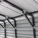 TMG-MSB1230 12' x 30' Metal Shed Boat Shelter with 12.5' peak height and 10.5' sidewall height, galvanized steel frame and metal roof panels