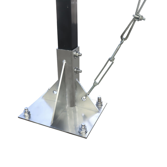 TMG-MSB1230 12' x 30' Metal Shed Boat Shelter with 12.5' peak height and 10.5' sidewall height, galvanized steel frame and metal roof panels