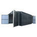 Pro Series 4 x 6 m Metal Garage Shed with Double Front Doors and Side Entry Door, 2.6 m Peak Height TMG-MS1320B TMG Industrial Australia