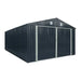 Pro Series 4 x 6 m Metal Garage Shed with Double Front Doors and Side Entry Door, 2.6 m Peak Height TMG-MS1320B TMG Industrial Australia