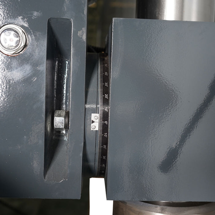 TMG-MT45UD heavy duty drilling tapping milling machine with 2 HP motor, 360° swivel head and extra-tall column
