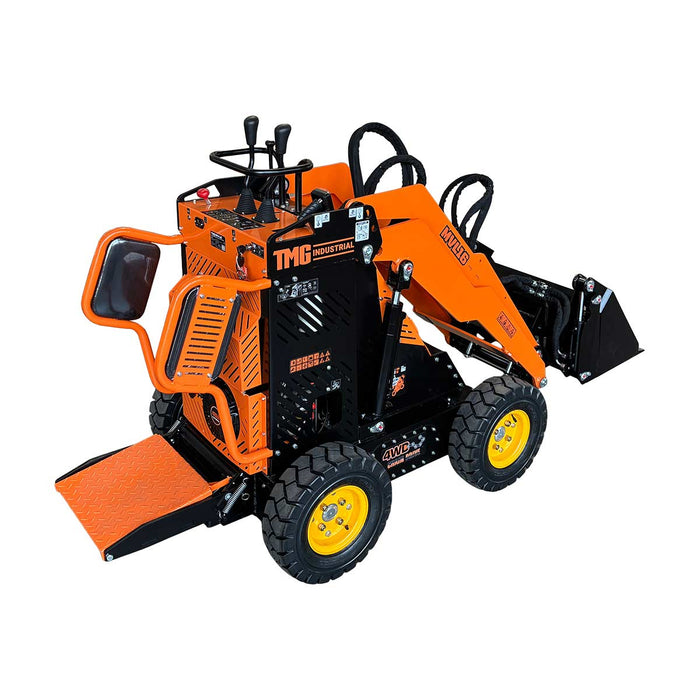 740 kg Wheeled Stand-On Skid Steer, 420cc/11.5 HP Gas Engine, 762 mm Bucket Width, TMG-MVL16 TMG Industrial Australia