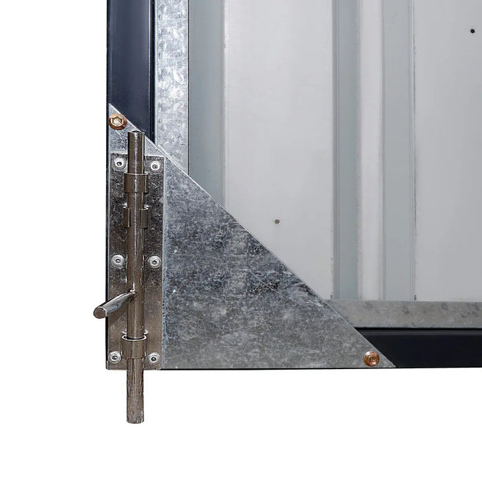 5 m × 7 m (16' × 24') Metal Garage Shed with Swing Front & Side Doors, 3.2 m (10'6") Peak Height, TMG-MS1624A TMG Industrial CA