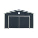 TMG-MS1624A 16' x 24' metal garage shed with swing front and side doors and 10'6" peak height
