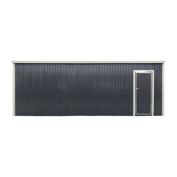 TMG-MS1624A 16' x 24' metal garage shed with swing front and side doors and 10'6" peak height
