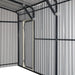 TMG-MS1624A 16' x 24' metal garage shed with swing front and side doors and 10'6" peak height
