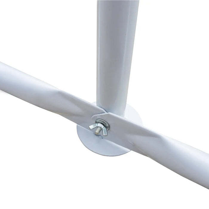 6 m x 6 m kestävä ulkojuhlateltta, PE-pressu, 1,8 m kattokorkeus, 3 m kattokorkeus, TMG-PT2020A