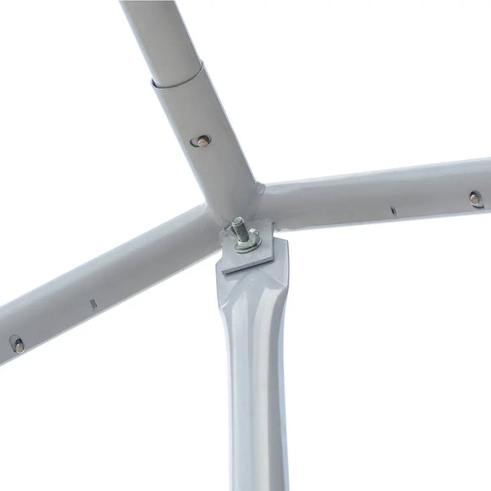 6 m x 6 m kestävä ulkojuhlateltta, PE-pressu, 1,8 m kattokorkeus, 3 m kattokorkeus, TMG-PT2020A