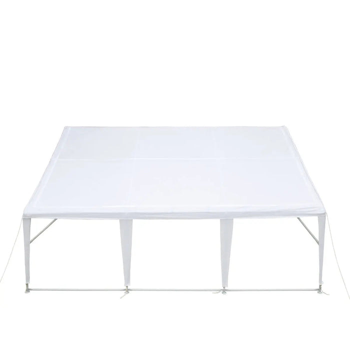 6 m x 6 m kestävä ulkojuhlateltta, PE-pressu, 1,8 m kattokorkeus, 3 m kattokorkeus, TMG-PT2020A