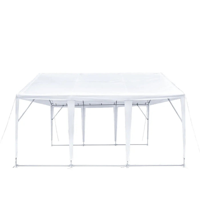 6 m x 6 m kestävä ulkojuhlateltta, PE-pressu, 1,8 m kattokorkeus, 3 m kattokorkeus, TMG-PT2020A
