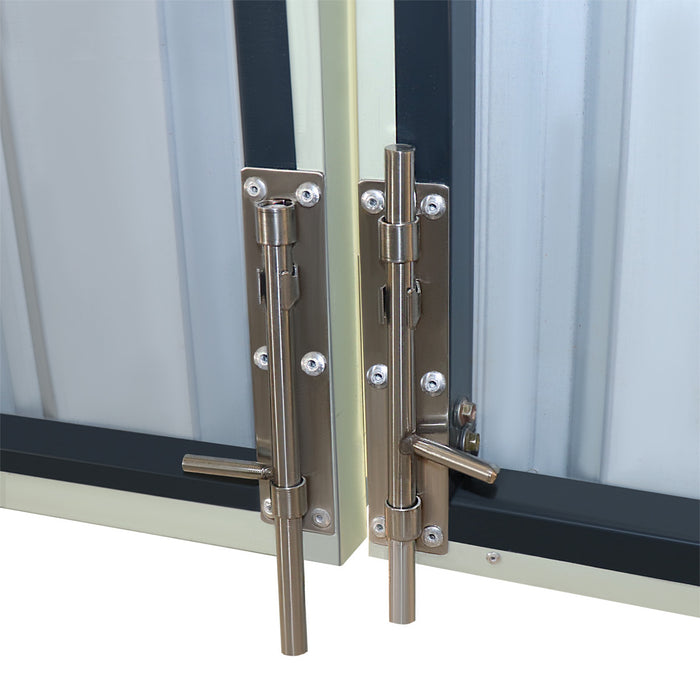 20' x 40' metallinen autotallivarasto, 9' korkeat pariovet etuovella, 13' huippu, 76 neliömetriä TMG-MS2040