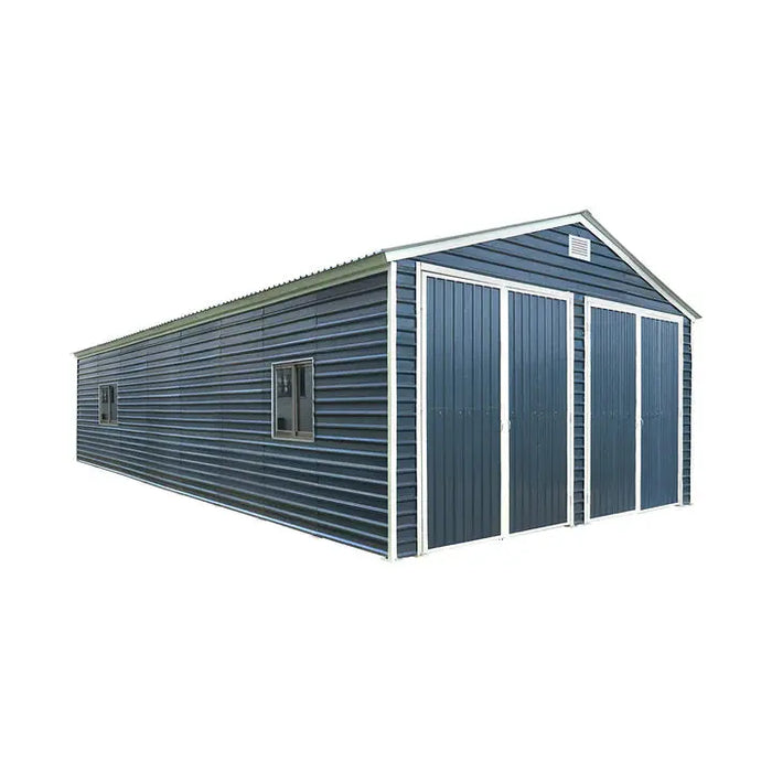 6 x 12 m Metal Garage Shed, 9' High Double Front Doors, 13' Peak, 800 Sq-Ft TMG-MS2040 TMG Industrial Australia