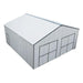 30'x30' Metal Garage Shed – Steel Building with 11’ Clearance High Front Doors, Side Entry Door, 16 GA Steel Structure