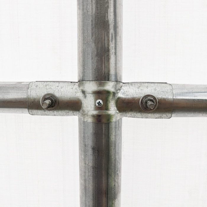 TMG-ST3042CVF 30x40 container shelter with end wall & partial front drop
