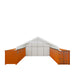 TMG-ST3042CVF 30x40 container shelter with end wall & partial front drop
