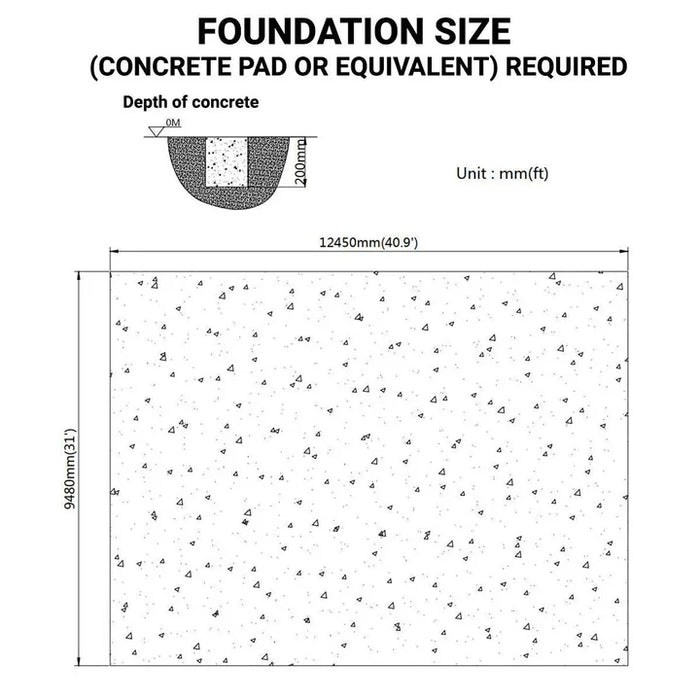TMG-ST3042V 30x40 storage shelter with PVC cover and roll-up doors
