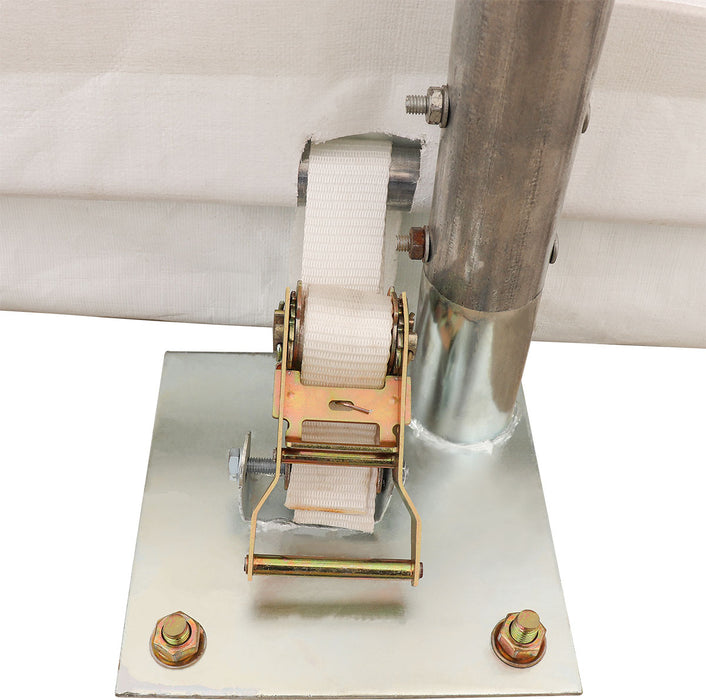 TMG-ST3042V 30x40 storage shelter with PVC cover and roll-up doors
