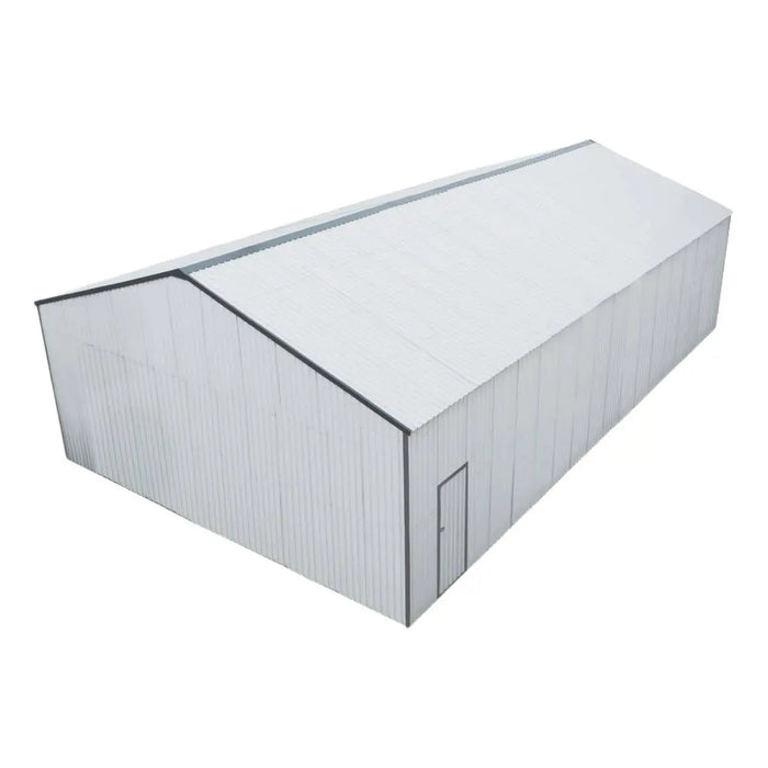 30' x 50' Metal Garage Shed – Steel Building with 11’ Clearance High Front Doors, Side Entry Door, 16 GA Steel Structure