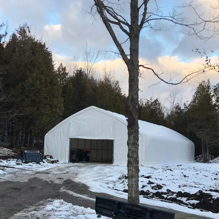 9 x 15 m Straight Wall Peak Ceiling Storage Shelter with Heavy Duty 300 GSM PE Cover TMG-ST3052E (Previously ST3050E) TMG Industrial Australia
