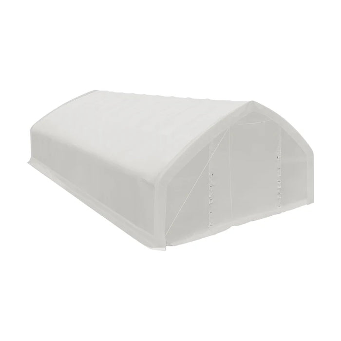 9 x 15 m Straight Wall, Peak Ceiling Storage Shelter with PVC Cover, TMG-ST3052V (Previously ST3050V) TMG Industrial Australia