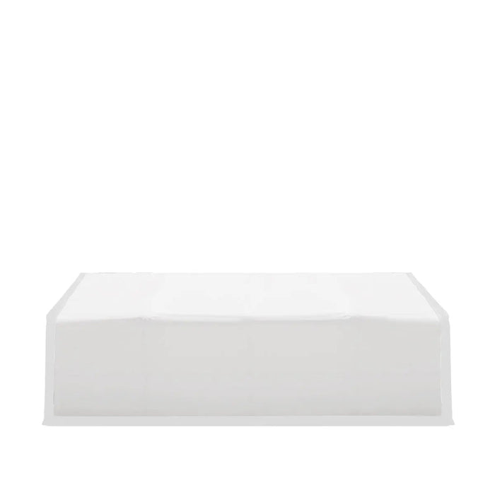 40' x 40' kaksoisristikkorakenteinen varastohalli, jossa on kestävä 21 unssin PVC-katos ja läpiajo-ovet, TMG-DT4041