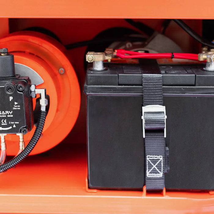 TMG-HW42R 4000 PSI hot water pressure washer with 85' hose reel and 14 HP Kohler engine