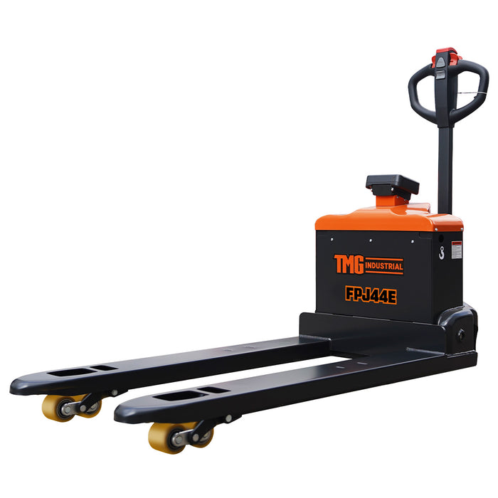 TMG-FPJ44E 4400 lb fully electric pallet jack with scale, 48" forks and 2" LCD display
