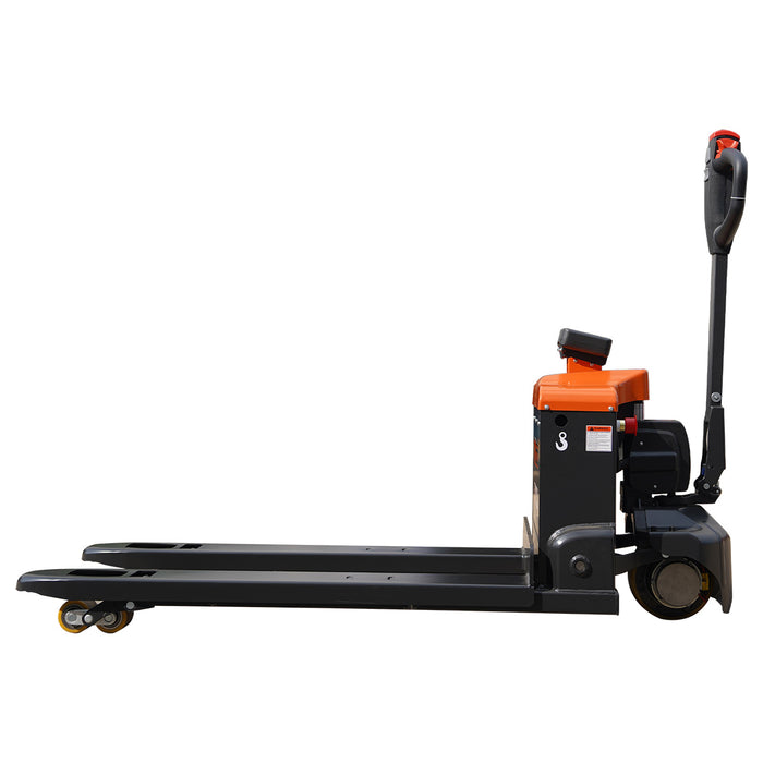TMG-FPJ44E 4400 lb fully electric pallet jack with scale, 48" forks and 2" LCD display
