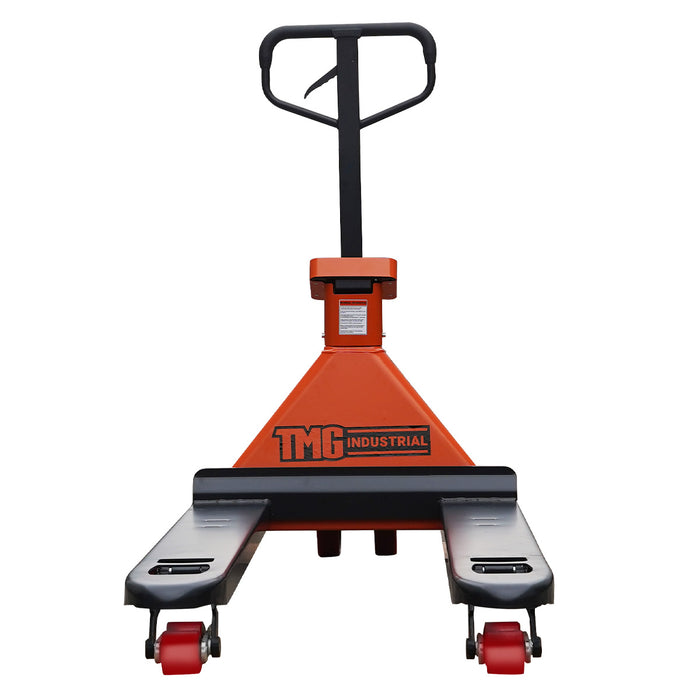 TMG-FPJ50S 5000 lb scale pallet jack with 48" forks and 2" LCD display
