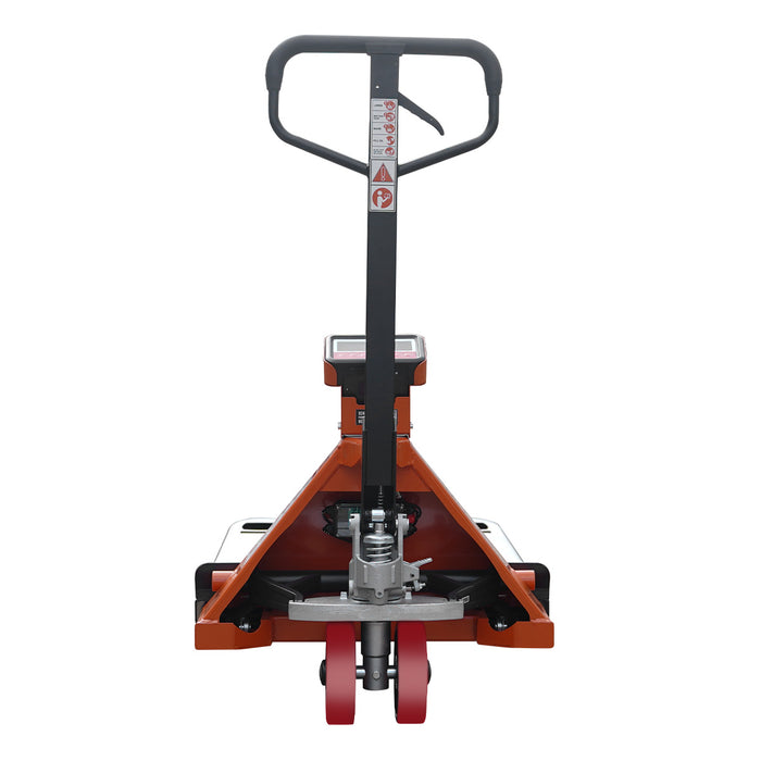 TMG-FPJ50S 5000 lb scale pallet jack with 48" forks and 2" LCD display
