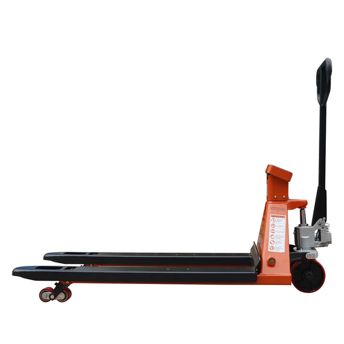 TMG-FPJ50S 5000 lb scale pallet jack with 48" forks and 2" LCD display

