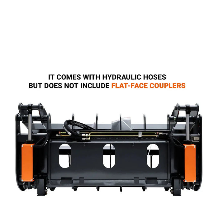 72" liukuohjatun juuriharavan kourakiinnike, yleiskiinnitys, 53" leukojen aukko, 9" piikkien väli, 3000 paunan painokapasiteetti, TMG-RG72