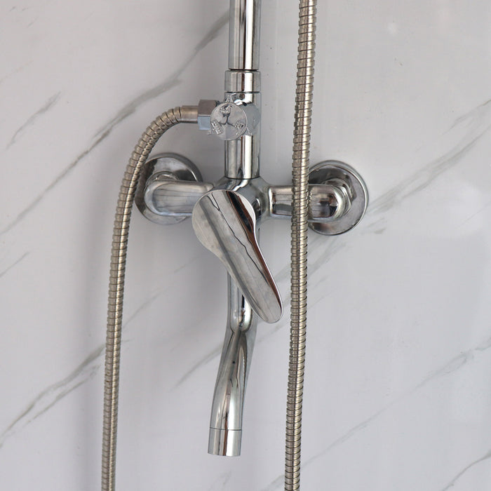 TMG-FTB76 portable shower bathroom, 7’, glass shower, ceramic toilet
