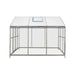 8' x 10' Greenhouse with Galvanized Steel Frame, Polycarbonate Twin-Wall Roof and Crystal-Clear Solid Walls