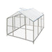 8' x 10' Greenhouse with Galvanized Steel Frame, Polycarbonate Twin-Wall Roof and Crystal-Clear Solid Walls