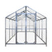 TMG Heavy Series™ 2.4 x 6.1 m Greenhouse Kit with Galvanized Steel Frame, Polycarb Roof and Crystal-Clear Walls, TMG-GH821 TMG Industrial Australia