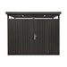 TMG-MS0909-PRO 9x9 Pro Series galvanized metal shed with skylight windows, vents, and 59x70 inch lockable door for secure outdoor storage