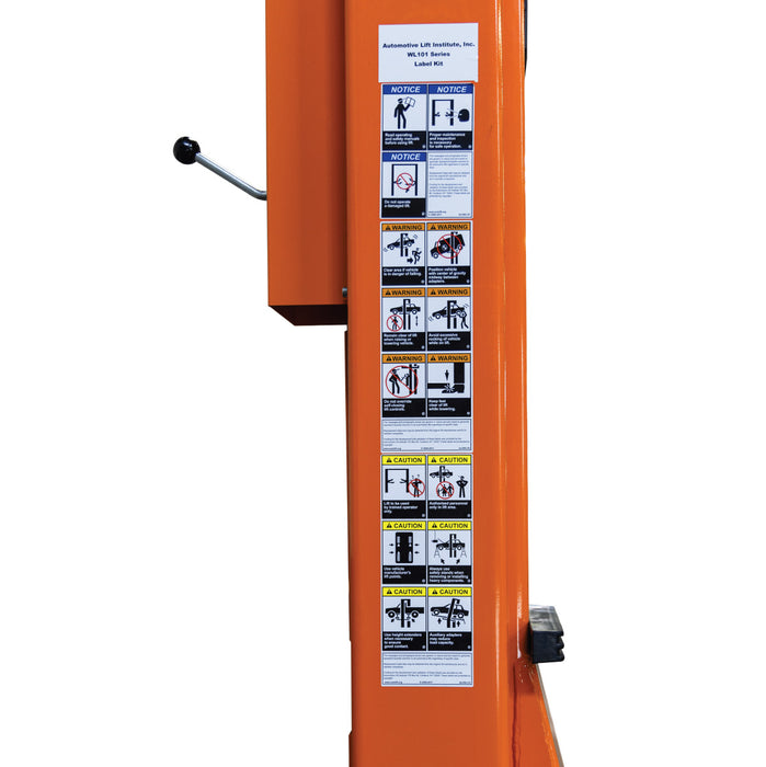 TMG-TO2609 10,000 lb two-post overhead auto lift, ALI certified extended height model
