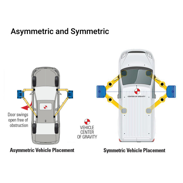 TMG-TO2609 10,000 lb two-post overhead auto lift, ALI certified extended height model
