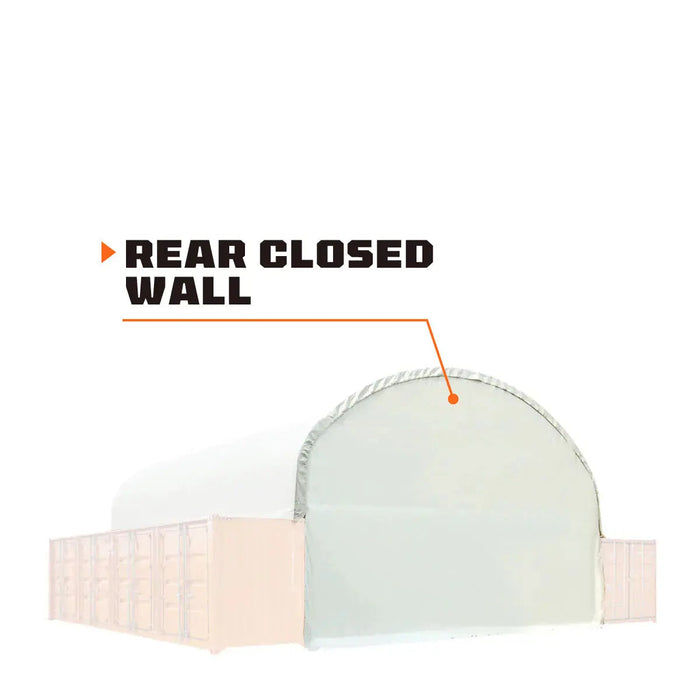 Back End Wall Kit, Compatible with TMG-DT4041C and DT4041CF container shelters installed with the high cube containers (9’6"), TMG-DT40BW9V