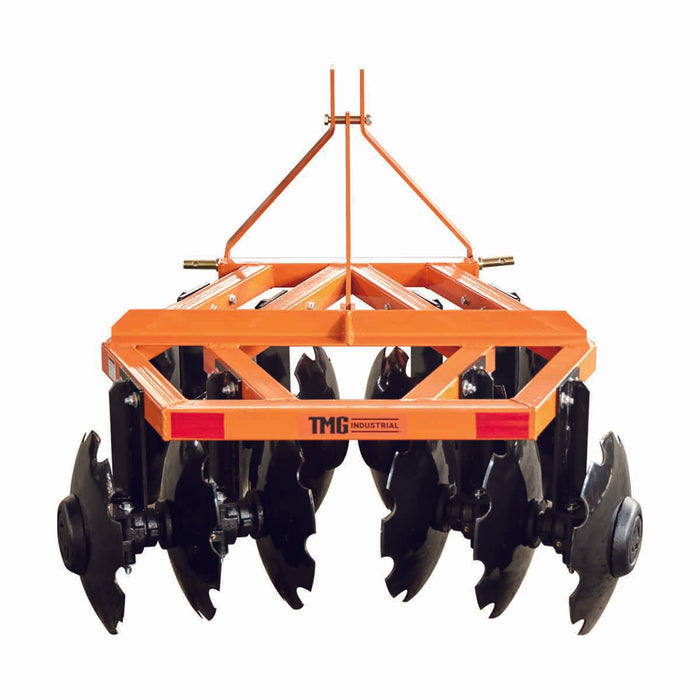 TMG Industrial 48” Notched Disc Harrow, 3-Point Hitch, Cat 1 Hook-up, 20-30 HP Tractors, TMG-TDH04