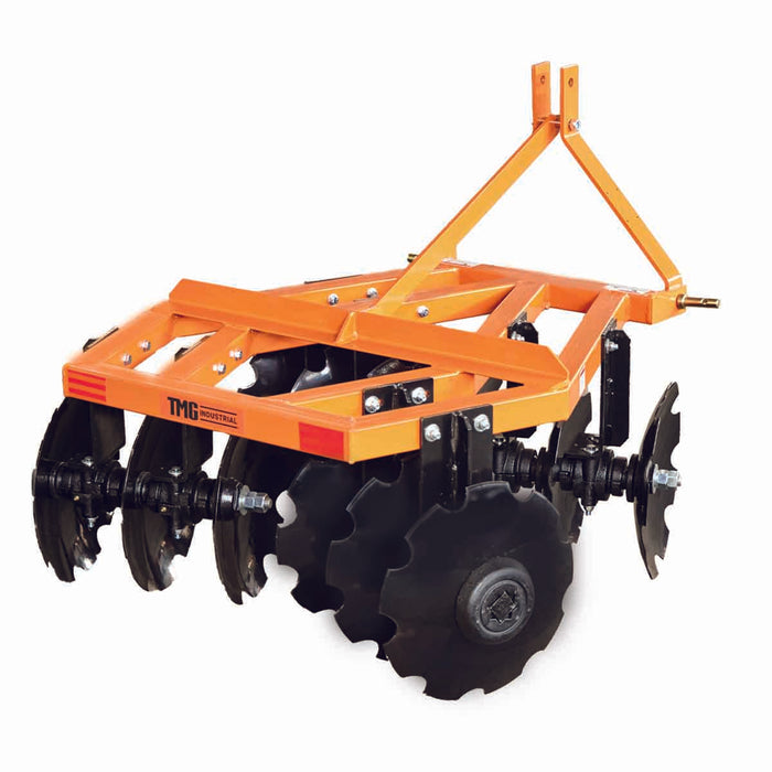TMG Industrial 48” Notched Disc Harrow, 3-Point Hitch, Cat 1 Hook-up, 20-30 HP Tractors, TMG-TDH04