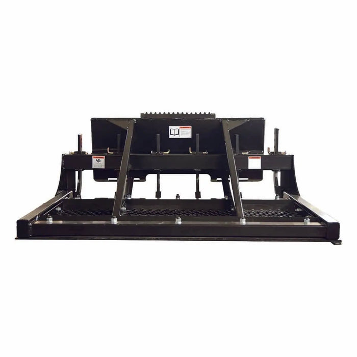 TMG Industrial 60” Skid Steer Land Plane, Adjustable & Reversible Scarifier Teeth, Bolt-On Cutting Blades, Removable Sift Screen, TMG-SLP60